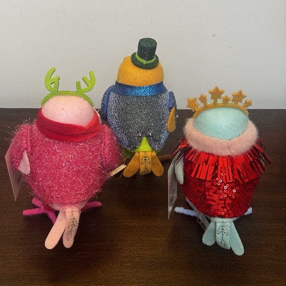 NEW Target Wondershop Featherly Friends Christmas Tinsel Tidings 6 Birds 2 Sizes - Picture 7 of 16